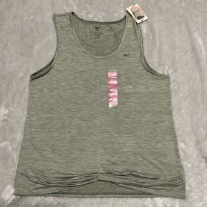 Reebok Athletic Sleeveless Tank Top Ruched Size 2XL